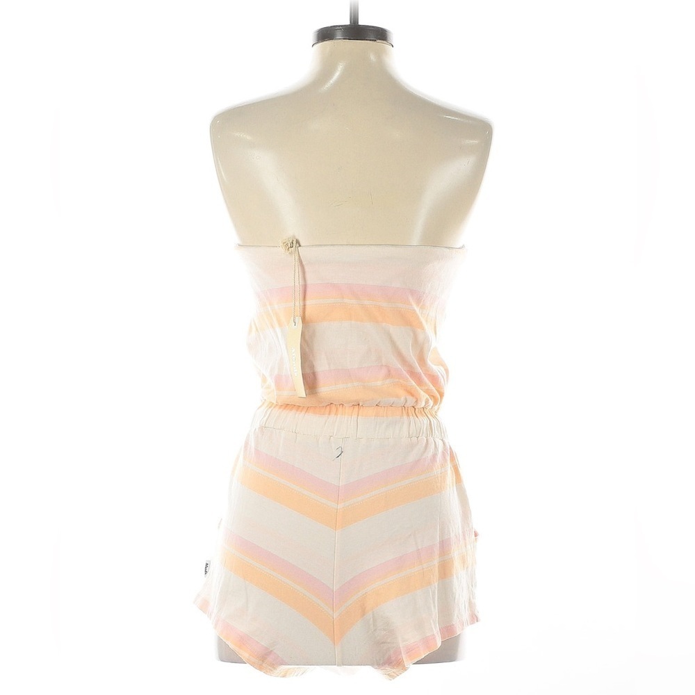 Afends retro inspired Striped Strapless Romper US size 4 - Picture 2 of 6